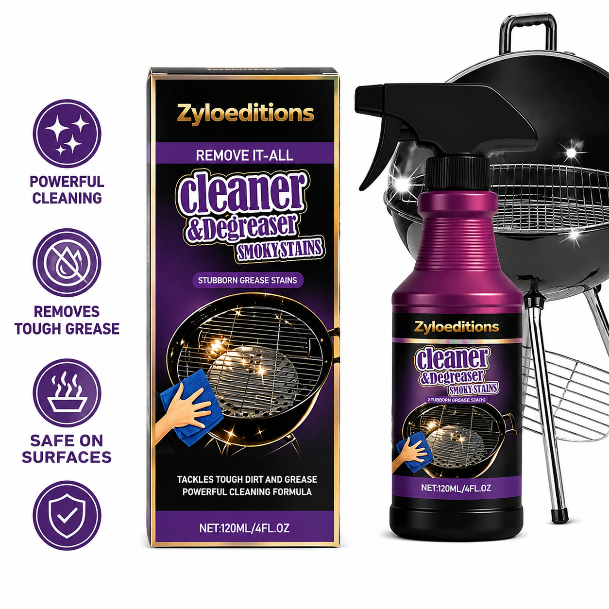 Fast-Acting Heavy-Duty Grill Degreaser Spray