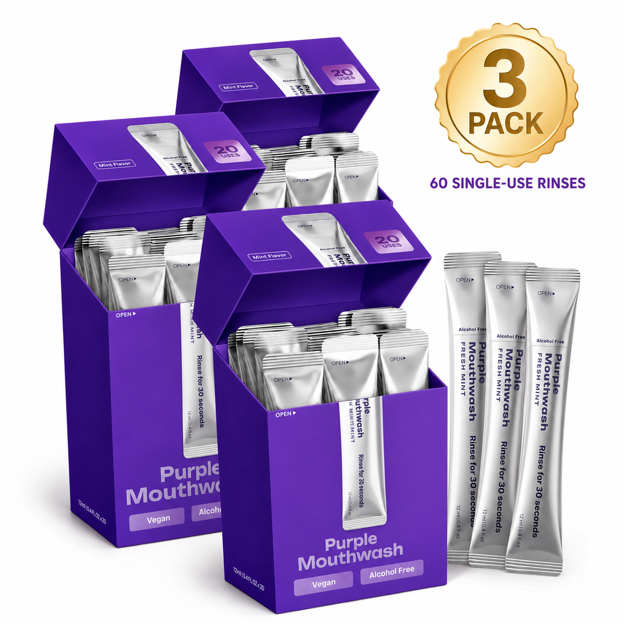 Portable Whitening Mouthwash