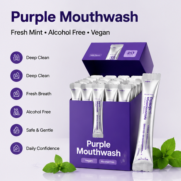 Portable Whitening Mouthwash