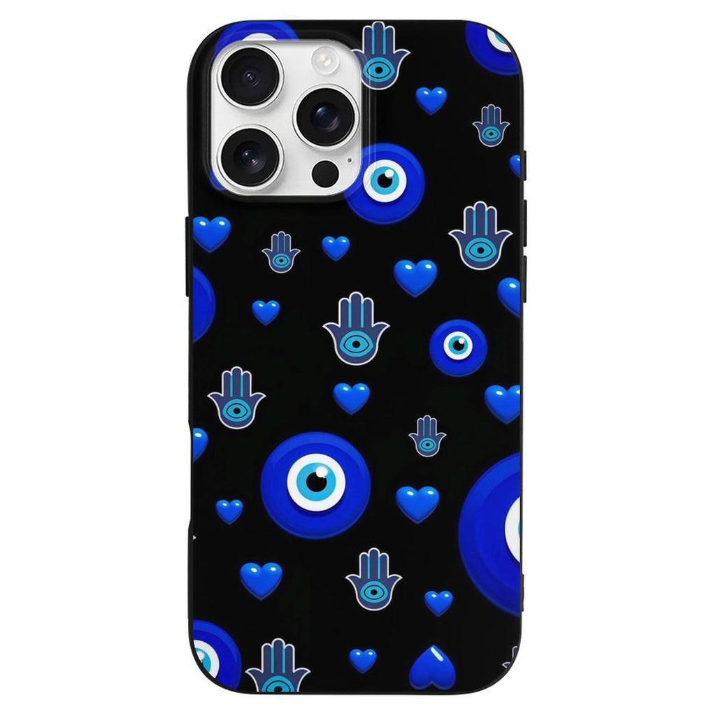 Protective Evil Eye iPhone Case - Turkish Blue Glass Amulet for