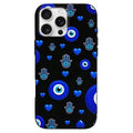 Protective Evil Eye iPhone Case - Turkish Blue Glass Amulet for