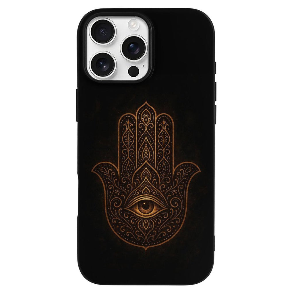 Hamsa Hand iPhone Case - Boho Kabbalah Spiritual Protection for