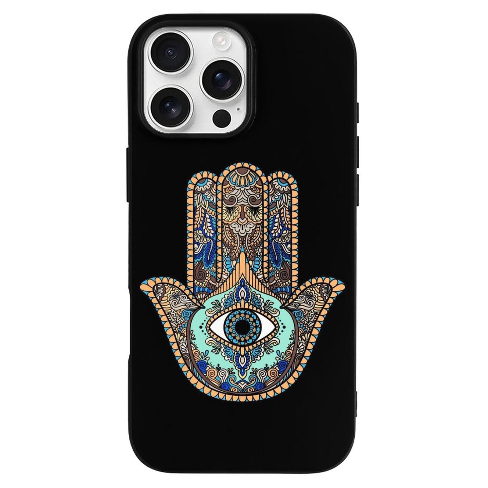 Hamsa Hand iPhone Case - Boho Kabbalah Spiritual Protection for