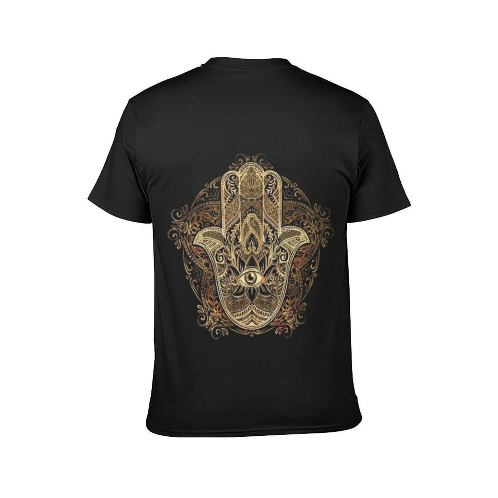 Vintage Hamsa Hand T-Shirt - Middle Eastern Good Luck Symbol for