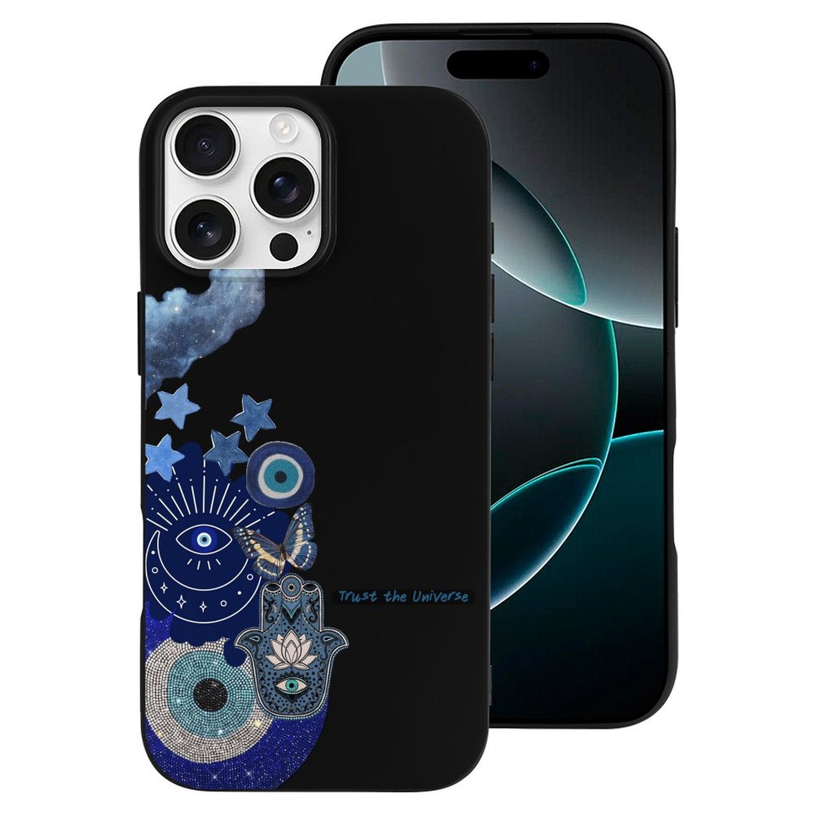 Protective Evil Eye iPhone Case - Turkish Blue Glass Amulet for