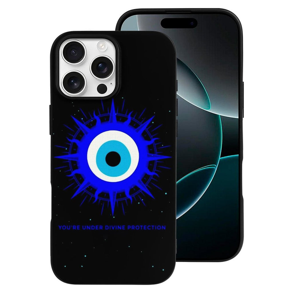 Protective Evil Eye iPhone Case - Turkish Blue Glass Amulet for