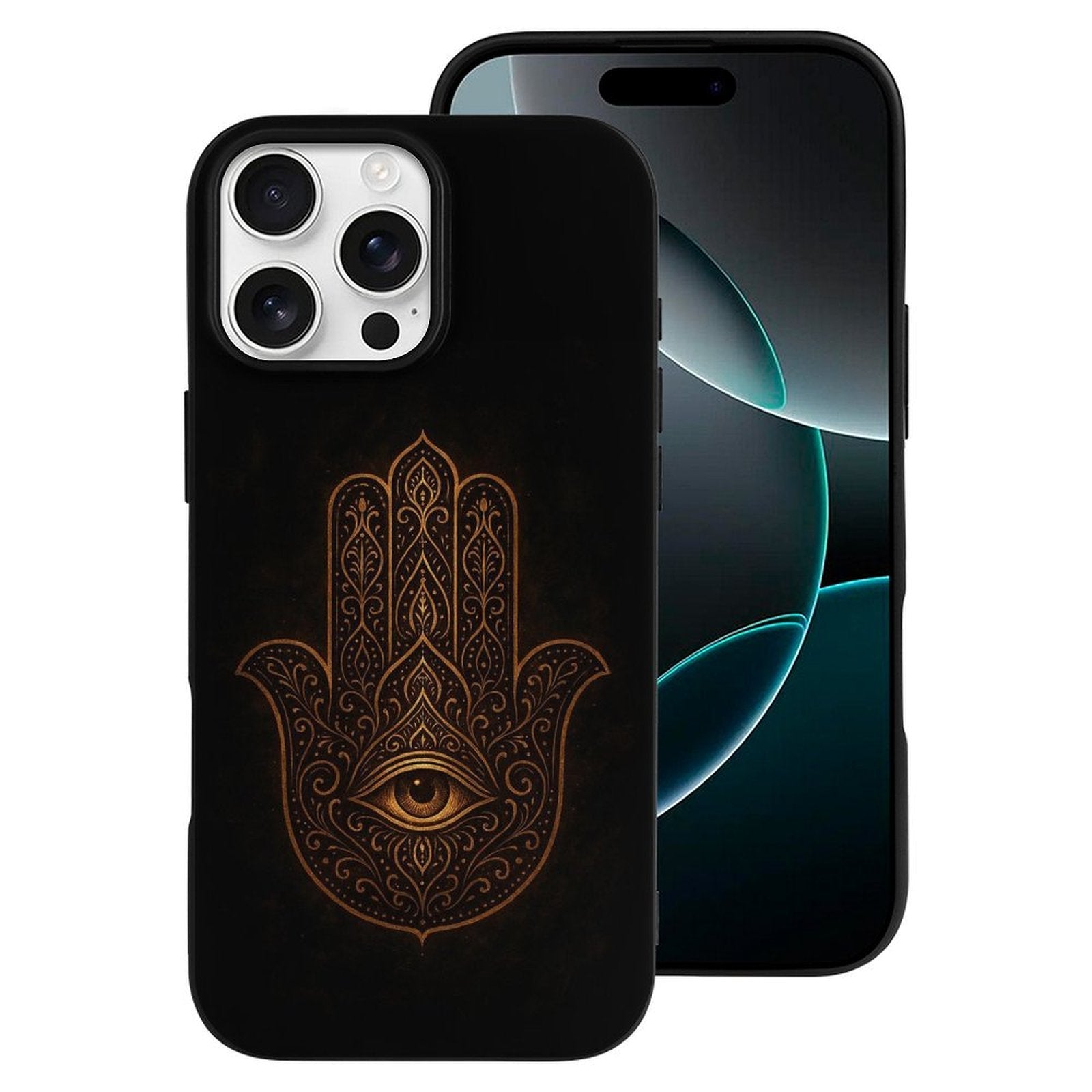 Hamsa Hand iPhone Case - Boho Kabbalah Spiritual Protection for