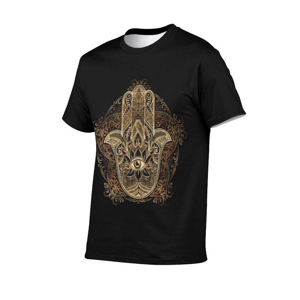 Vintage Hamsa Hand T-Shirt - Middle Eastern Good Luck Symbol for