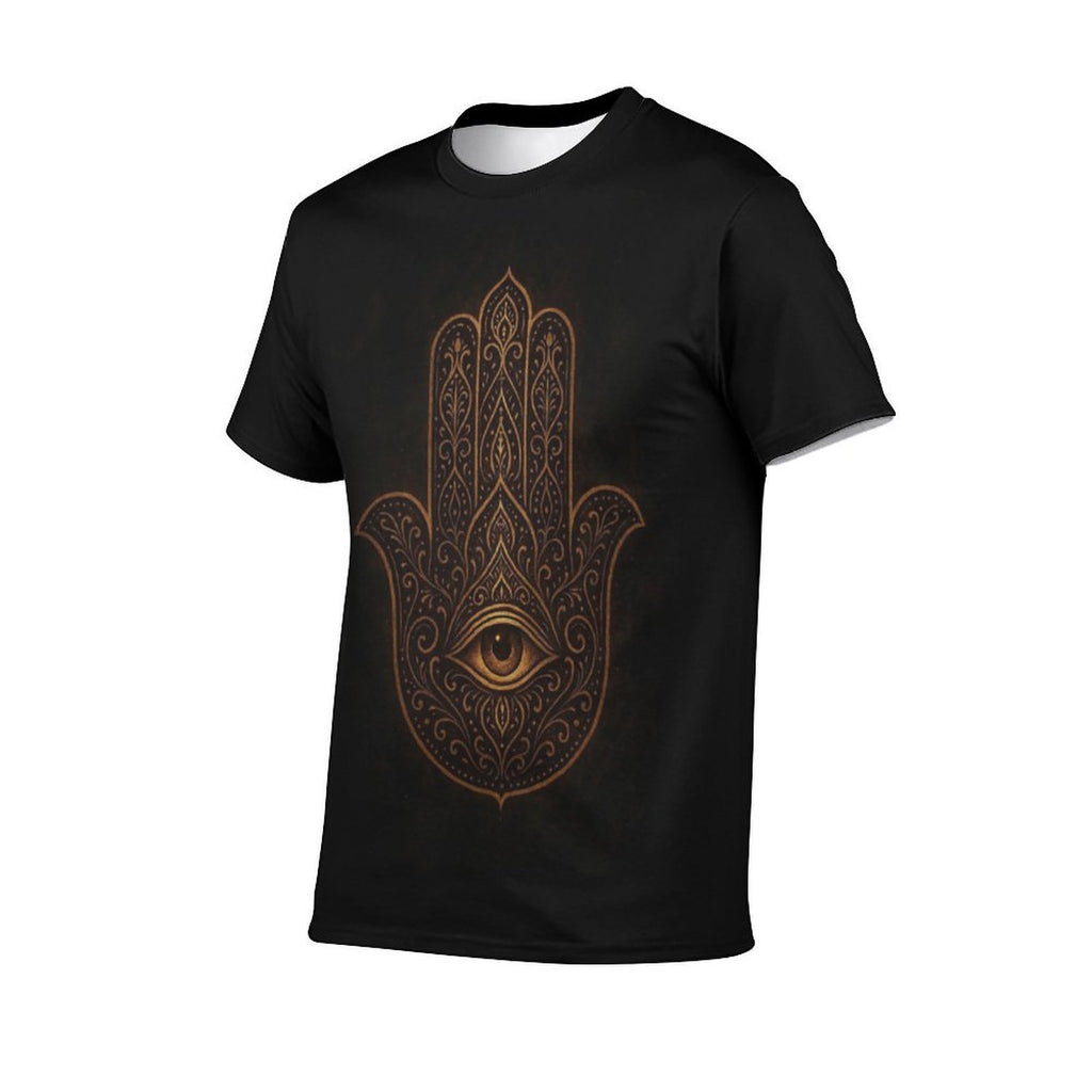 Vintage Hamsa Hand T-Shirt - Middle Eastern Good Luck Symbol for