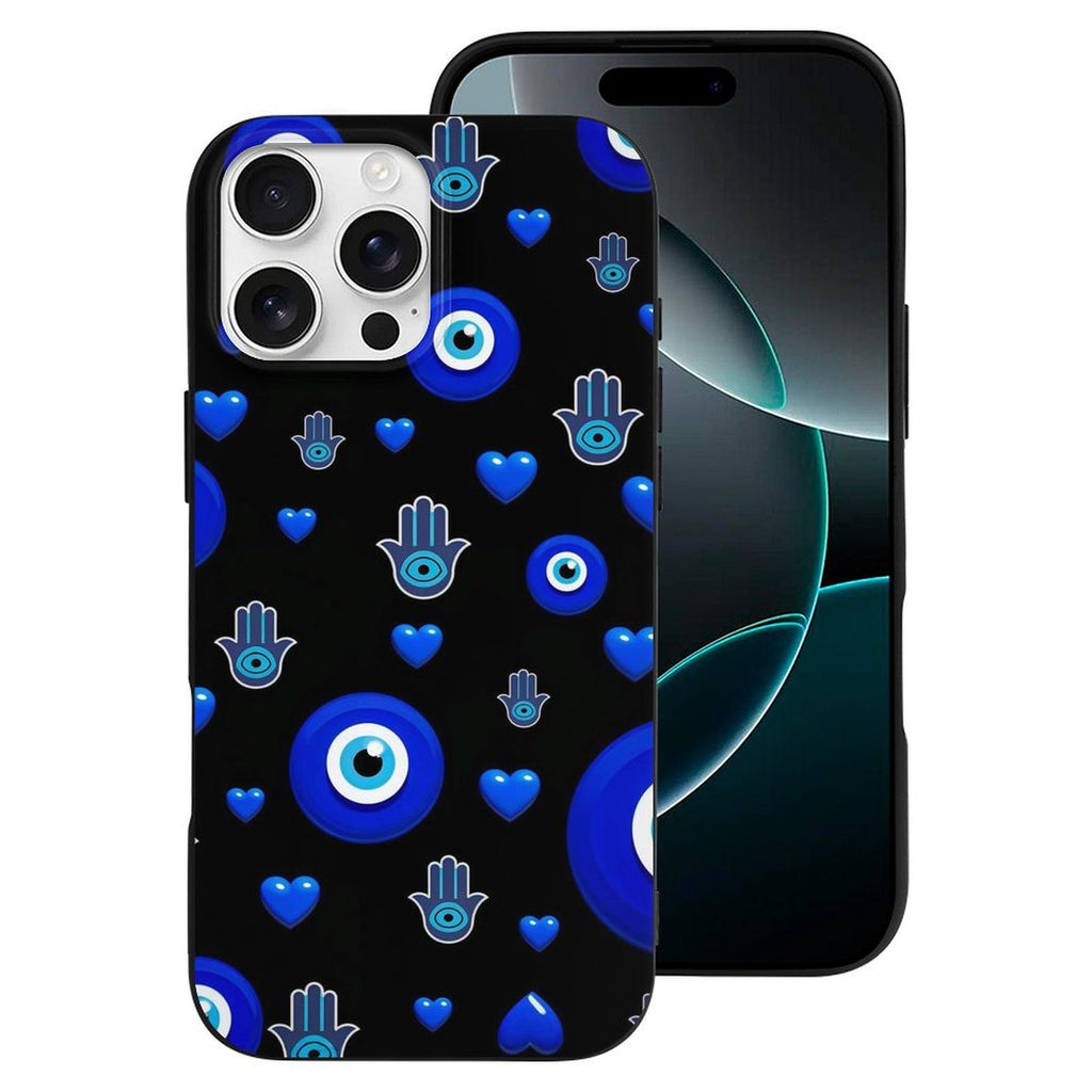 Protective Evil Eye iPhone Case - Turkish Blue Glass Amulet for
