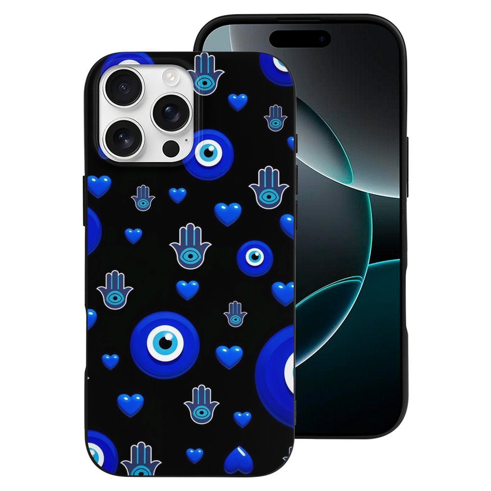 Protective Evil Eye iPhone Case - Turkish Blue Glass Amulet for