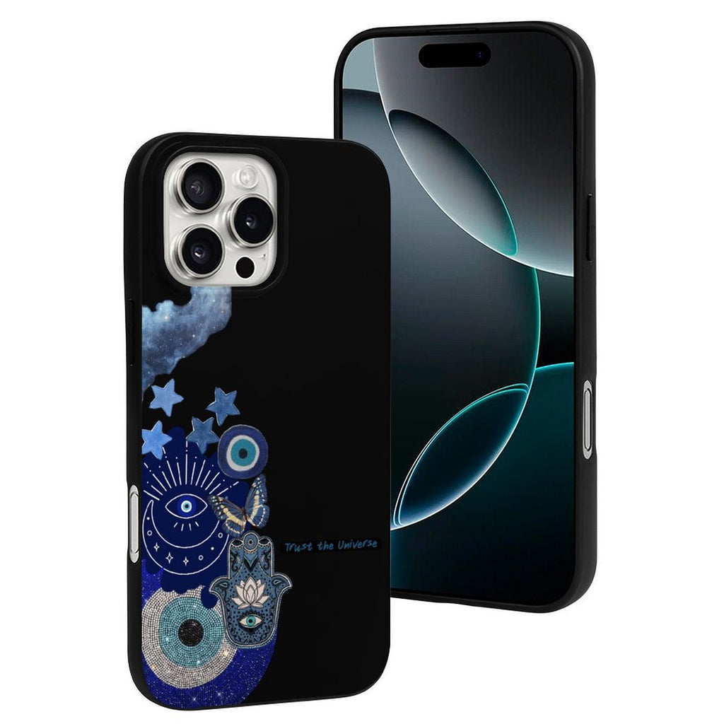 Protective Evil Eye iPhone Case - Turkish Blue Glass Amulet for