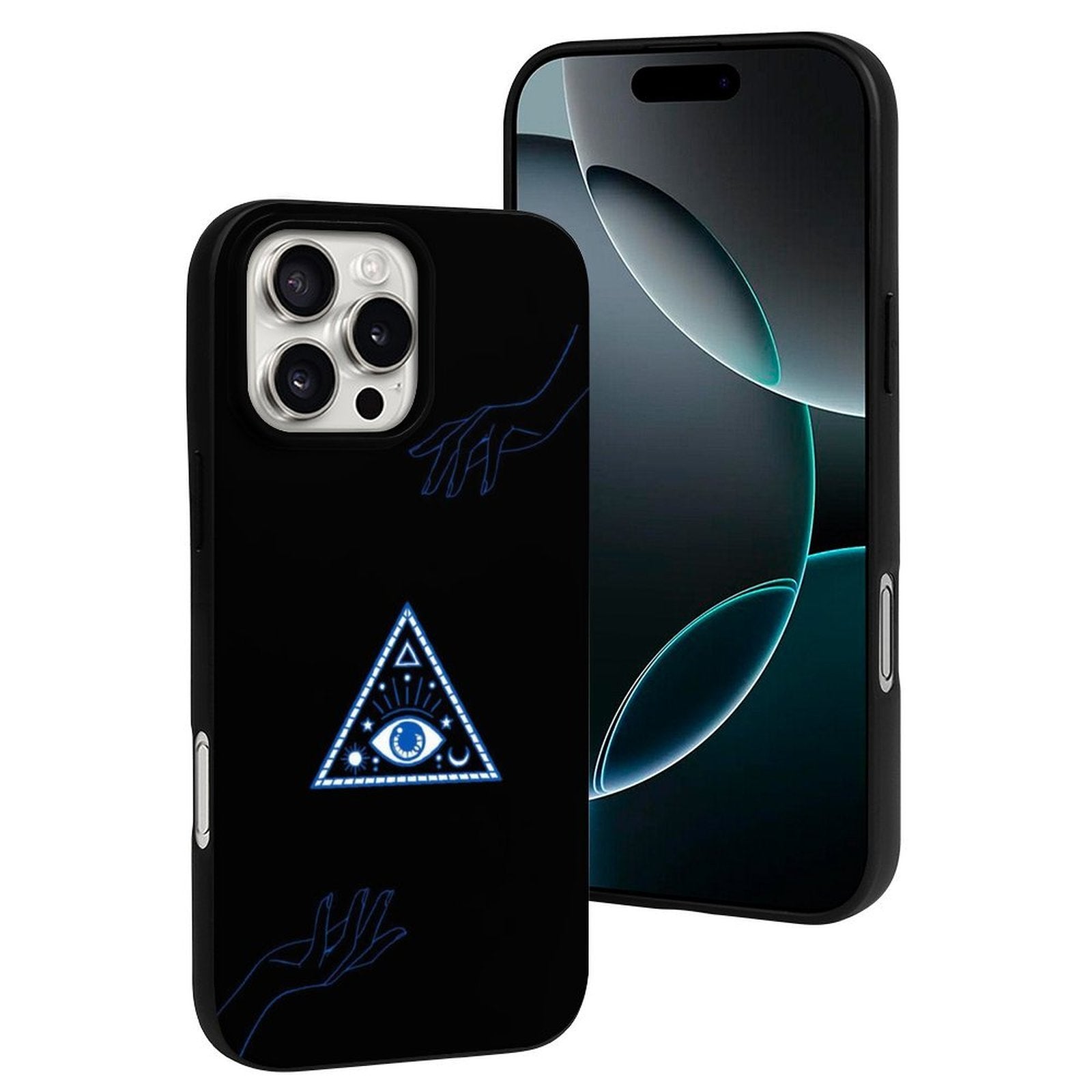 Protective Evil Eye iPhone Case - Turkish Blue Glass Amulet for