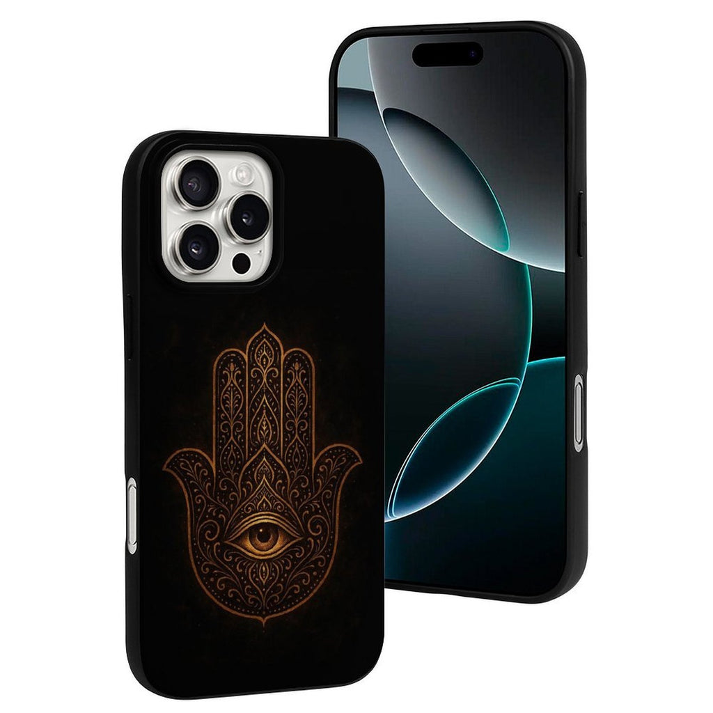 Hamsa Hand iPhone Case - Boho Kabbalah Spiritual Protection for
