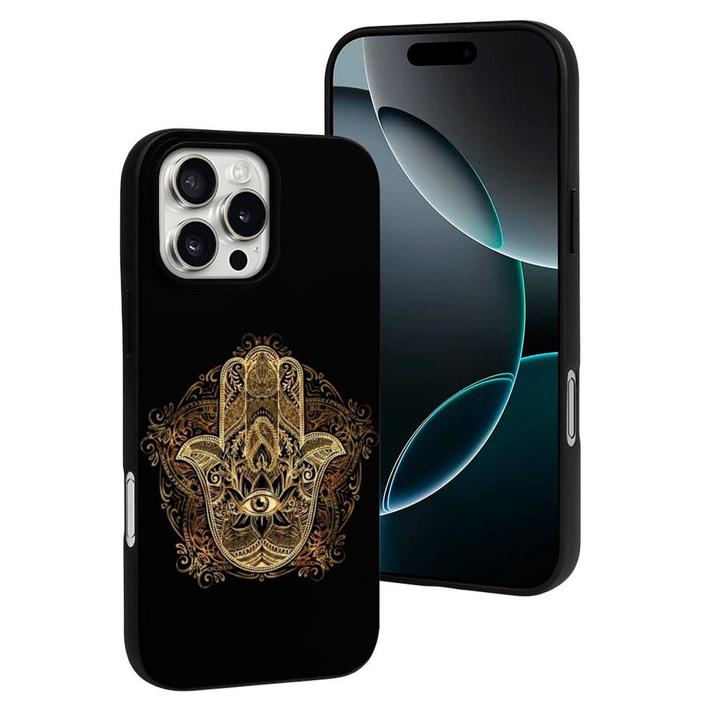 Hamsa Hand iPhone Case - Boho Kabbalah Spiritual Protection for