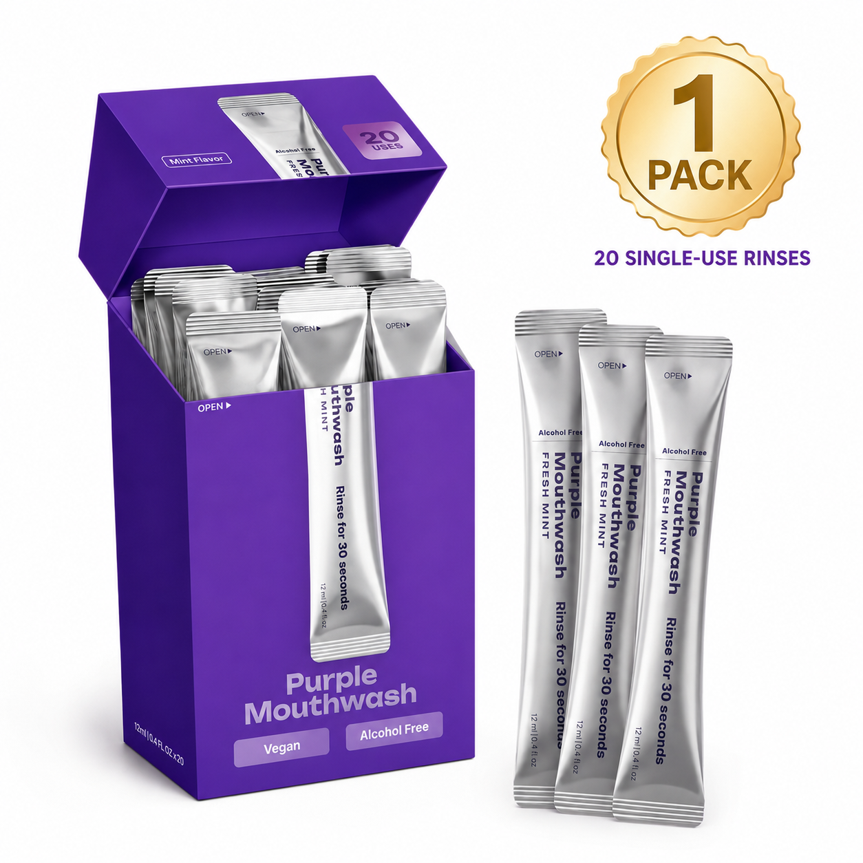 Portable Whitening Mouthwash